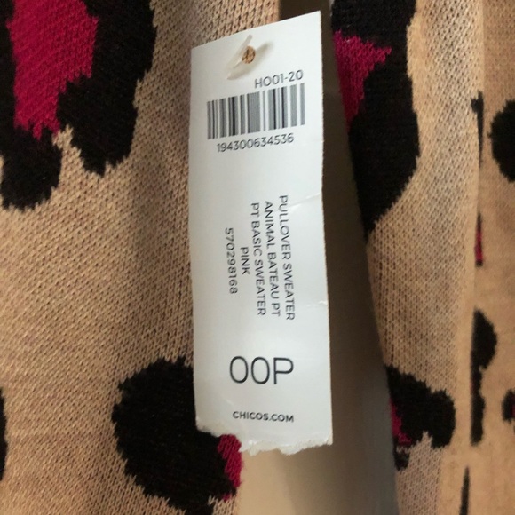Chico’s Pullover Top Size 2P - Picture 4 of 5